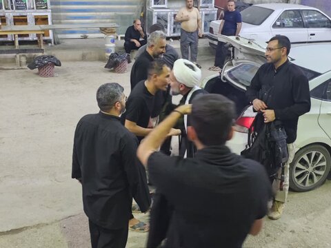 تصاویر / بازدید امام جمعه قزوین از مواکب استان در مسیر پیاده روی اربعین حسینی