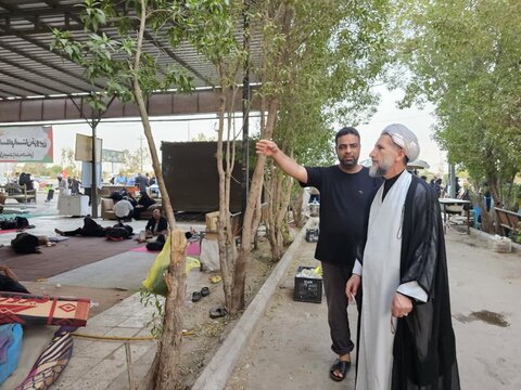 تصاویر / بازدید امام جمعه قزوین از مواکب استان در مسیر پیاده روی اربعین حسینی