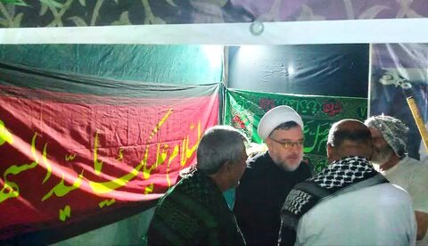 تصاویر/ بازدید امام جمعه رابر از موکب شهدای شهرستان رابر در کربلا