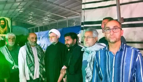 تصاویر/ بازدید امام جمعه رابر از موکب شهدای شهرستان رابر در کربلا