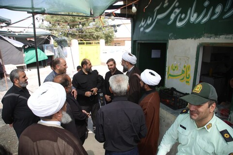 تصاویر / بازدید امام جمعه همدان از موکب‌های سراسر استان