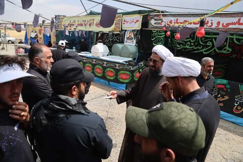 تصاویر / بازدید امام جمعه همدان از موکب‌های سراسر استان