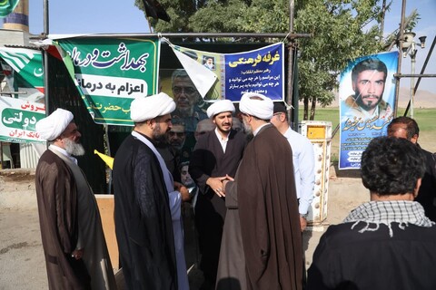 تصاویر / بازدید امام جمعه همدان از موکب‌های سراسر استان