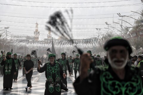 تصاویر/ دسته‌های عزاداری در بین‌الحرمین