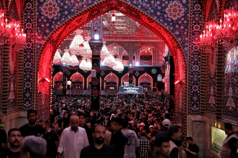 تصاویر/حال و هوای حرم امام حسین علیه السلام در آستانه اربعین
