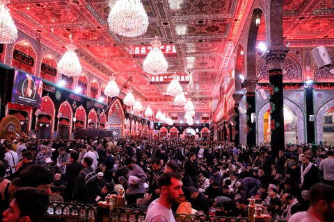 تصاویر/حال و هوای حرم امام حسین علیه السلام در آستانه اربعین