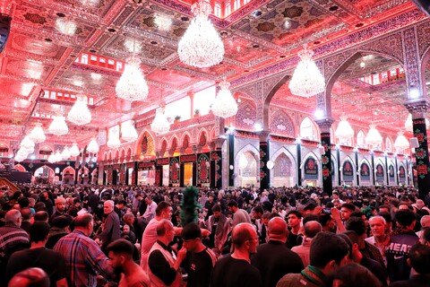 تصاویر/حال و هوای حرم امام حسین علیه السلام در آستانه اربعین