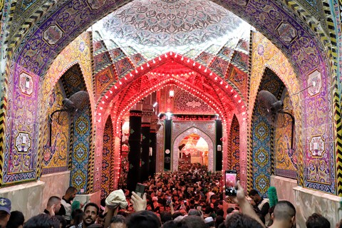تصاویر/حال و هوای حرم امام حسین علیه السلام در آستانه اربعین
