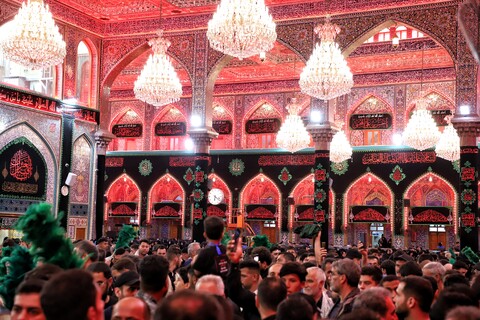تصاویر/حال و هوای حرم امام حسین علیه السلام در آستانه اربعین