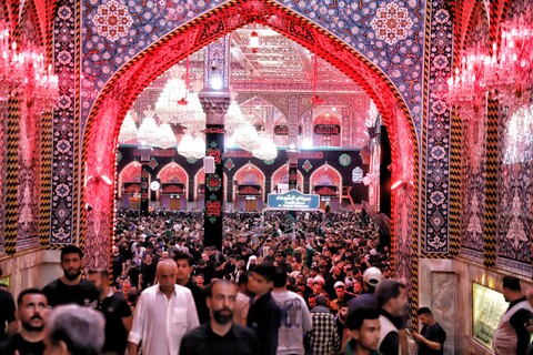 تصاویر/حال و هوای حرم امام حسین علیه السلام در آستانه اربعین
