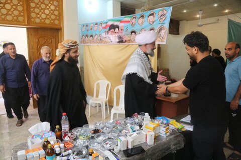 تصاویر/ بازدید امام جمعه خورموج از موکب درمانی روستای درازی