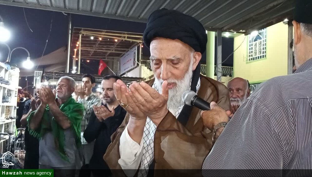 حضور آیت‌الله موسوی اصفهانی در پیاده‌روی اربعین حسینی+عکس