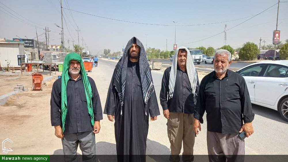 تصاویر / حضور امام جمعه بهار در مسیر پیاده روی اربعین حسینی