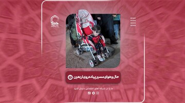 فیلم |  حال و هوای پیاده روی در طریق الحسین(ع)