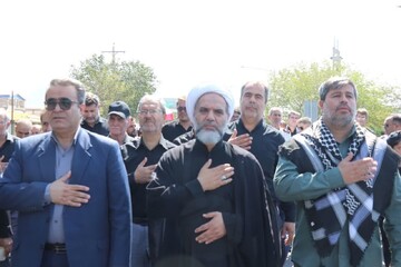 تصاویر/ مراسم جاماندگان اربعین حسینی در جلفا