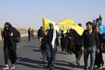 تصاویر/ مردم کرمان همقدم با کاروان کربلا در پیاده روی دلدادگان حسینی