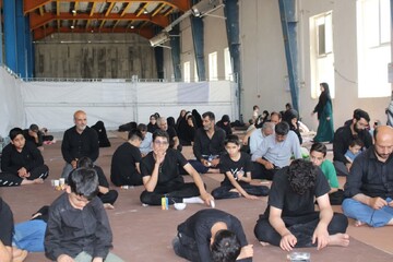 تصاویر/برگزاری مراسم قرائت زیارت اربعین در موکب شهدای روحانی