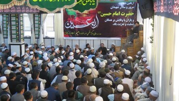 برگزاری مراسم اربعین حسینی در مسجد مدرسه عالی مرکز فقهی ائمه اطهار (ع) کابل