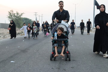 فیلم| حضور پرشور دیّری‌ها در پیاده‌روی جاماندگان  اربعین