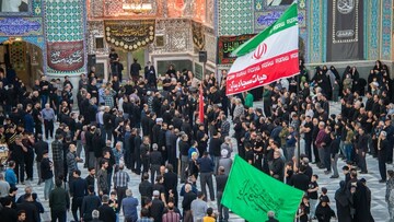 تصاویر/ اجتماع اقتدار حسینی جاماندگان اربعین در نجف ایران