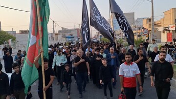 اجتماع جاماندگان اربعین حسینی در گناوه برگزار شد