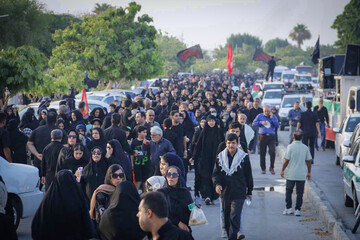 حضور بیش از ۶۶ هزار بوشهری در راهپیمایی جاماندگان اربعین 