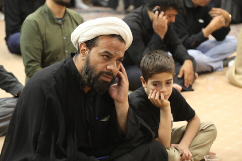 تصاویر / مراسم عزاداری شب اربعین حسینی در بیت آیت الله فقیهی