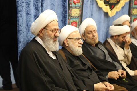 تصاویر / مراسم عزاداری شب اربعین حسینی در بیت آیت الله فقیهی