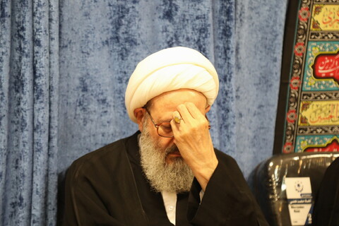 تصاویر / مراسم عزاداری شب اربعین حسینی در بیت آیت الله فقیهی
