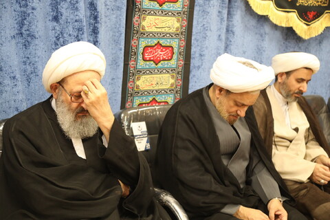 تصاویر / مراسم عزاداری شب اربعین حسینی در بیت آیت الله فقیهی