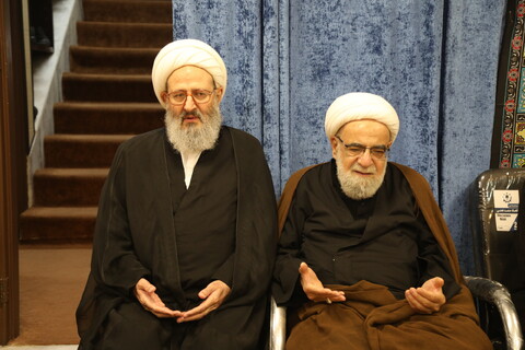 تصاویر / مراسم عزاداری شب اربعین حسینی در بیت آیت الله فقیهی