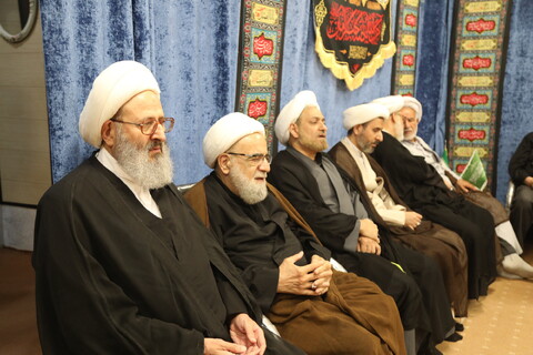 تصاویر / مراسم عزاداری شب اربعین حسینی در بیت آیت الله فقیهی