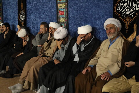 تصاویر / مراسم عزاداری شب اربعین حسینی در بیت آیت الله فقیهی