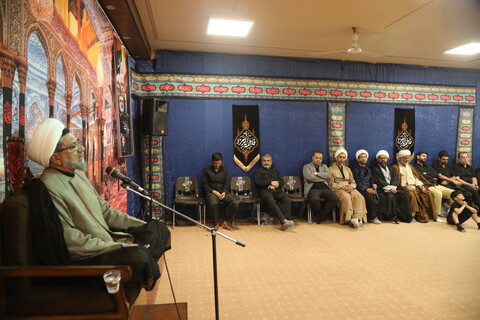 تصاویر / مراسم عزاداری شب اربعین حسینی در بیت آیت الله فقیهی