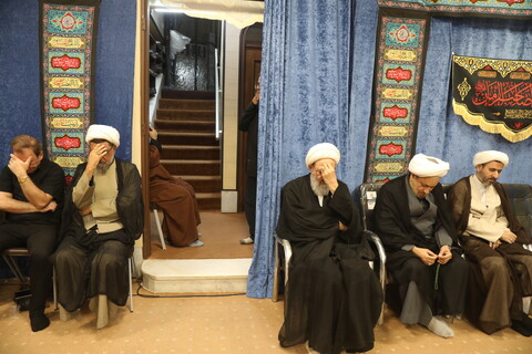 تصاویر / مراسم عزاداری شب اربعین حسینی در بیت آیت الله فقیهی