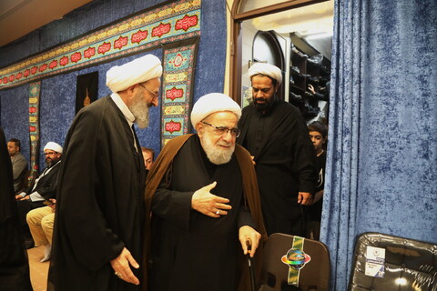 تصاویر / مراسم عزاداری شب اربعین حسینی در بیت آیت الله فقیهی