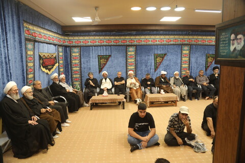 تصاویر / مراسم عزاداری شب اربعین حسینی در بیت آیت الله فقیهی