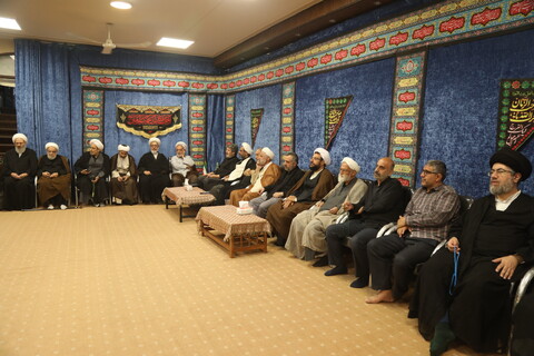 تصاویر / مراسم عزاداری شب اربعین حسینی در بیت آیت الله فقیهی