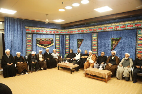 تصاویر / مراسم عزاداری شب اربعین حسینی در بیت آیت الله فقیهی