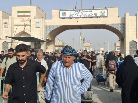تصاویر/ حال وهوای مرز مهران یک روز مانده به اربعین حسینی