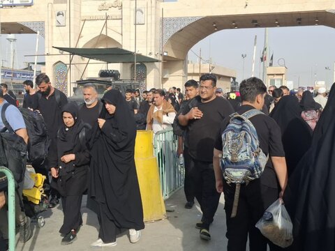 تصاویر/ حال وهوای مرز مهران یک روز مانده به اربعین حسینی