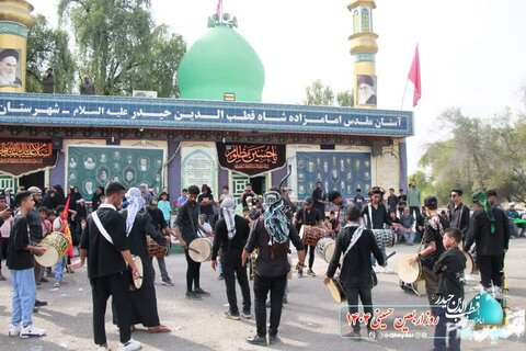 تصاویر /پیاده روی جاماندگان اربعین حسینی در رودان