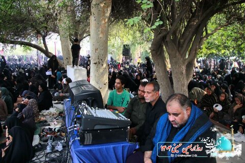 تصاویر /پیاده روی جاماندگان اربعین حسینی در رودان