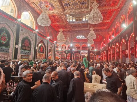 تصاویر/ حال وهوای اربعین حسینی در حرم سید الشهدا وبین الحرمین