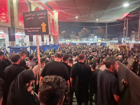 تصاویر/ حال وهوای اربعین حسینی در حرم سید الشهدا وبین الحرمین