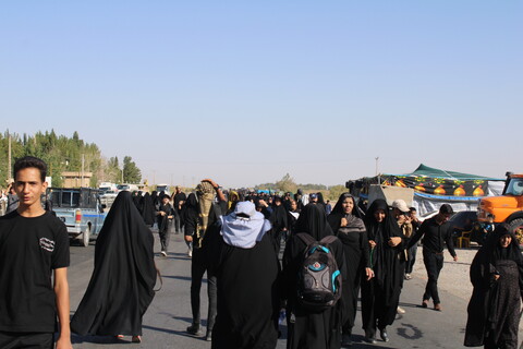 تصاویر/ مردم کرمان همقدم با کاروان کربلا در پیاده روی دلدادگان حسینی