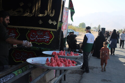 تصاویر/ مردم کرمان همقدم با کاروان کربلا در پیاده روی دلدادگان حسینی