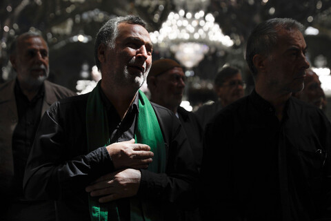 تصاویر/ عزاداری روز اربعین حسینی در حرم مطهر رضوی