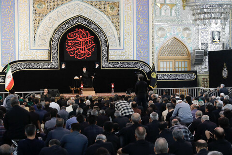 تصاویر/ عزاداری روز اربعین حسینی در حرم مطهر رضوی
