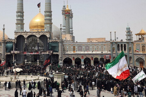 تصاویر/ حضور دسته‌جات عزاداری اربعین حسینی در حرم حضرت معصومه (س)